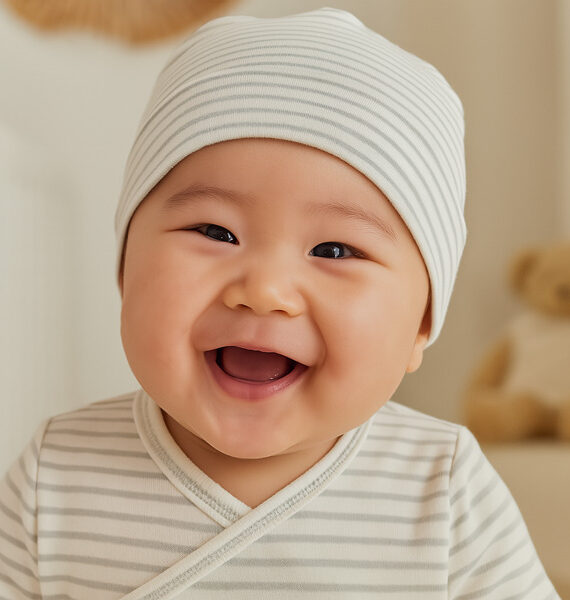 Gorro Con Nudo Rayas bebé BULA