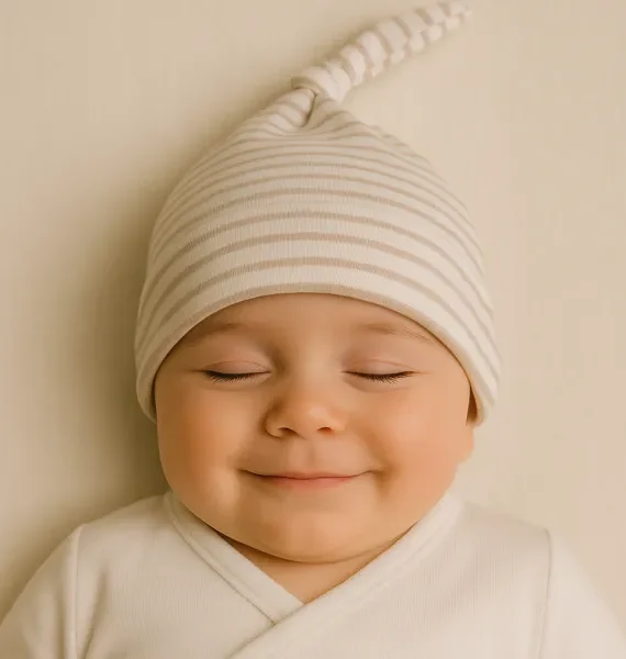 Gorro Con Nudo Rayas bebé BULA