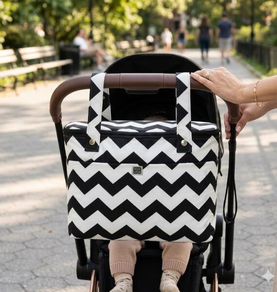 Bolso Panera "Chevron" para Carrito de Bebé