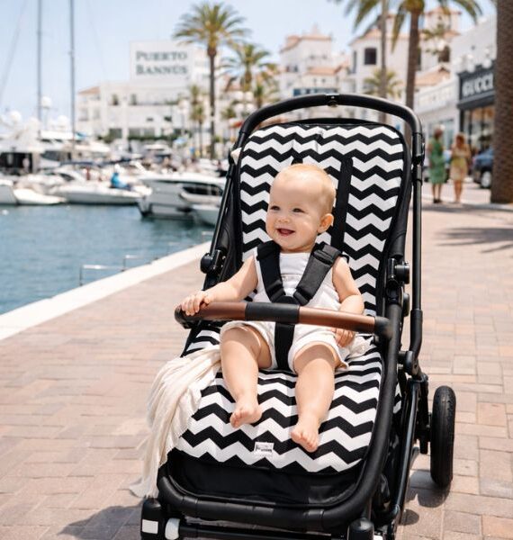 Respaldo para silla de carrito de bebé Universal Chevron